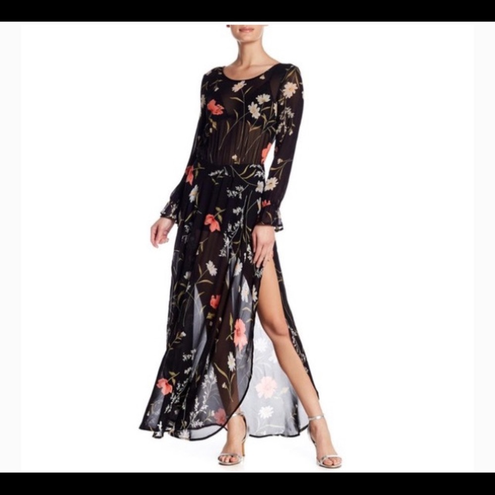 NWT Flynn Skye sheer maxi XS/SM